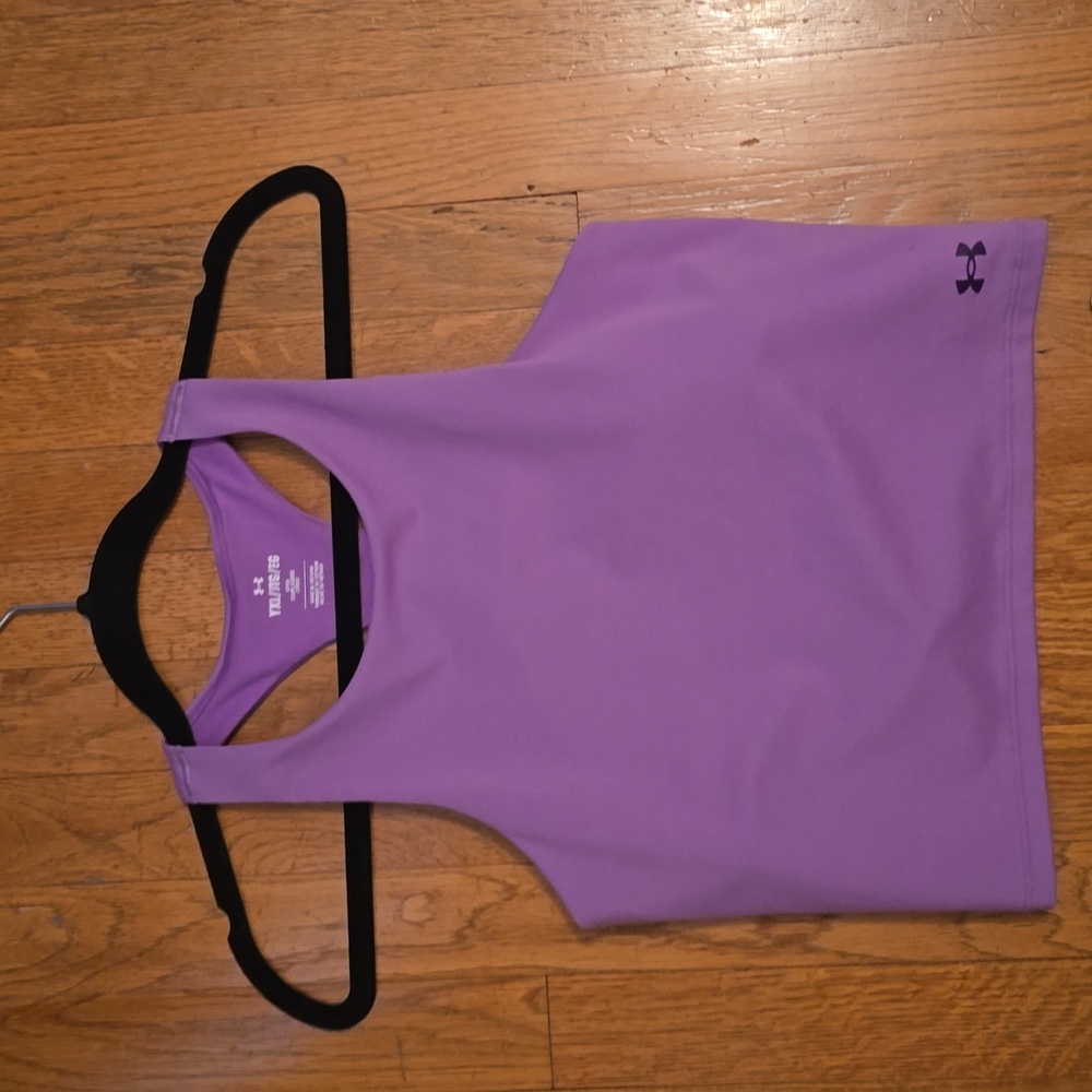 UNDER ARMOUR BRAND GIRL'S PURPLE ATHLETIC SPORTS BRA SIZE XL